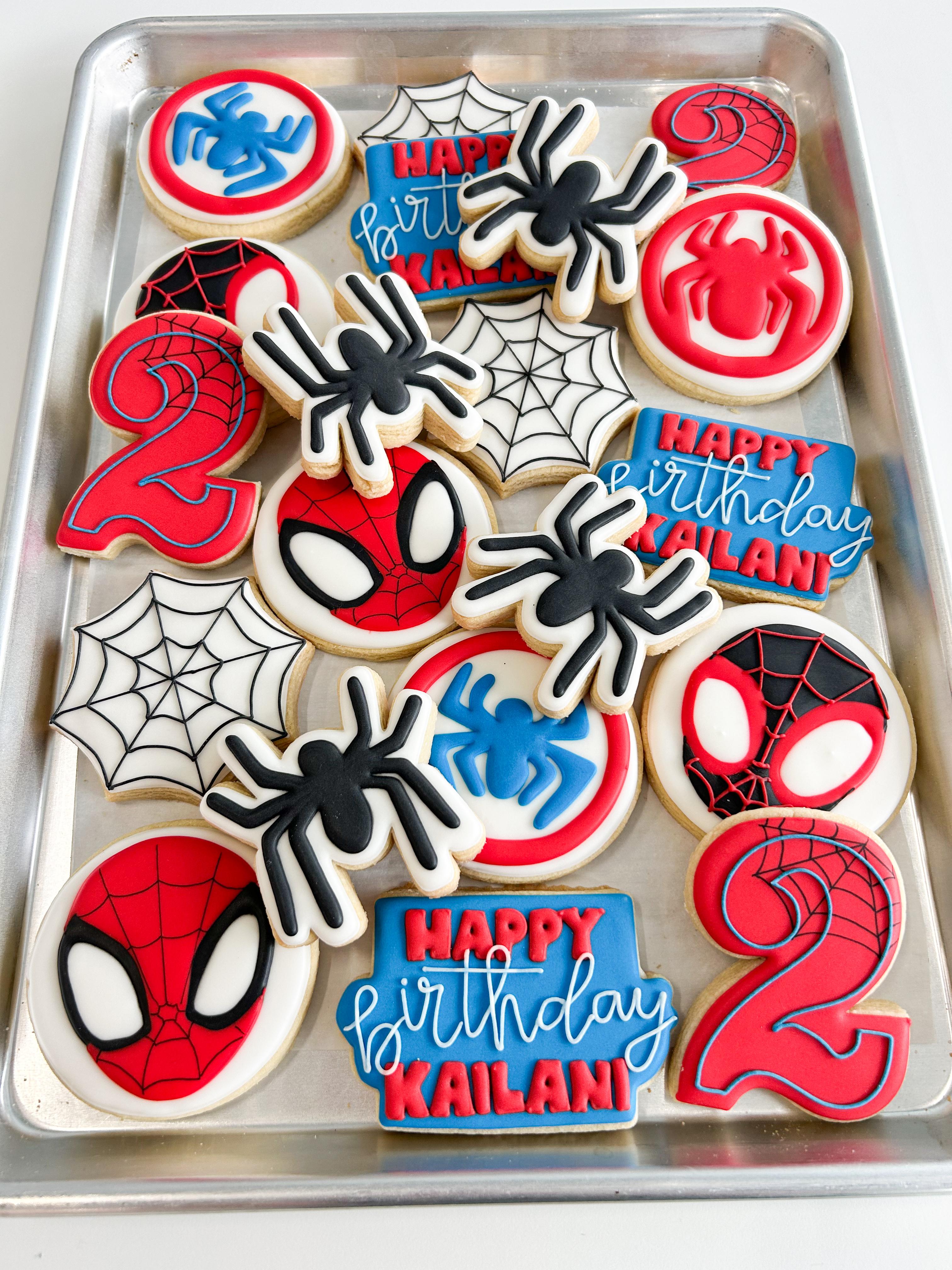spider man cookies
